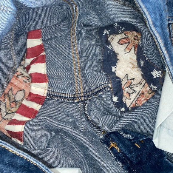 Mossimo Shorts Stars And Striped Cuffed Denim High Rise - Picture 7 of 8